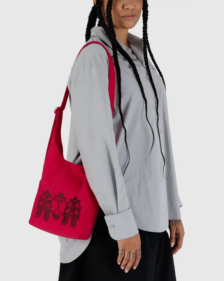 Small Nylon Sling - Embroidered Cowgirl