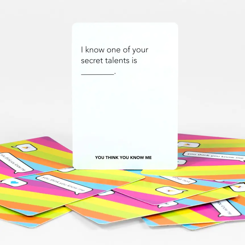 You Think You Know Me Card Game