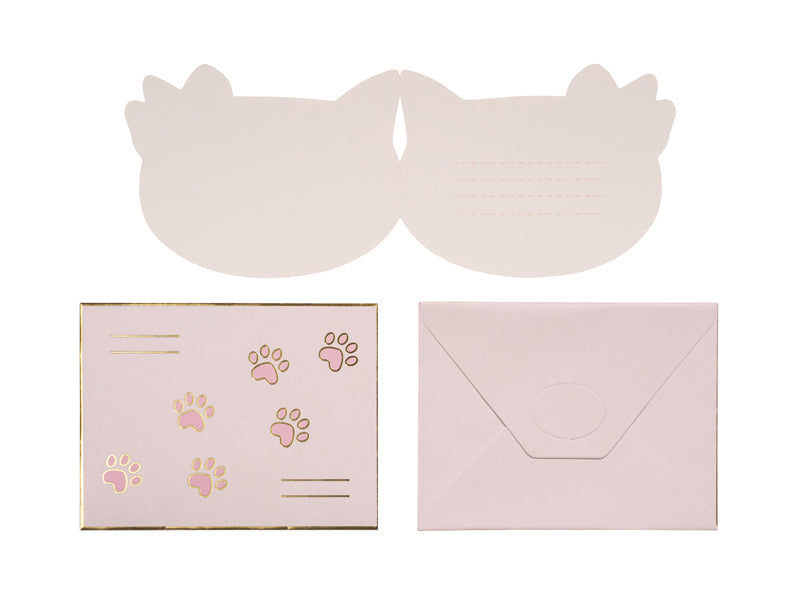 Kitty Invitations Blank Lines  Inside