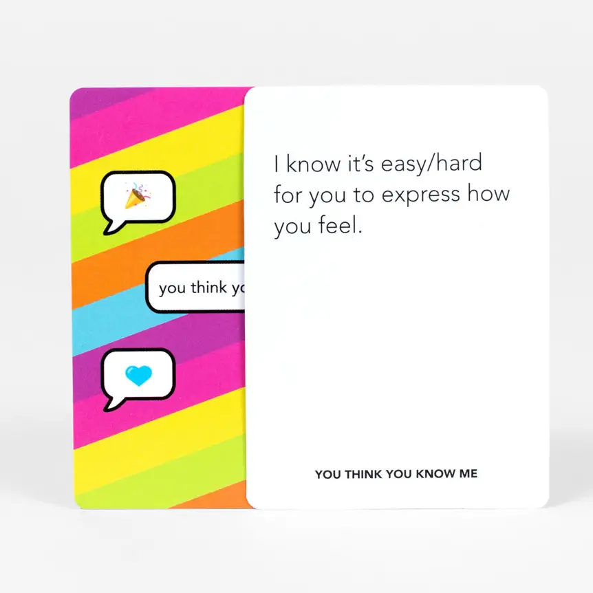 You Think You Know Me Card Game