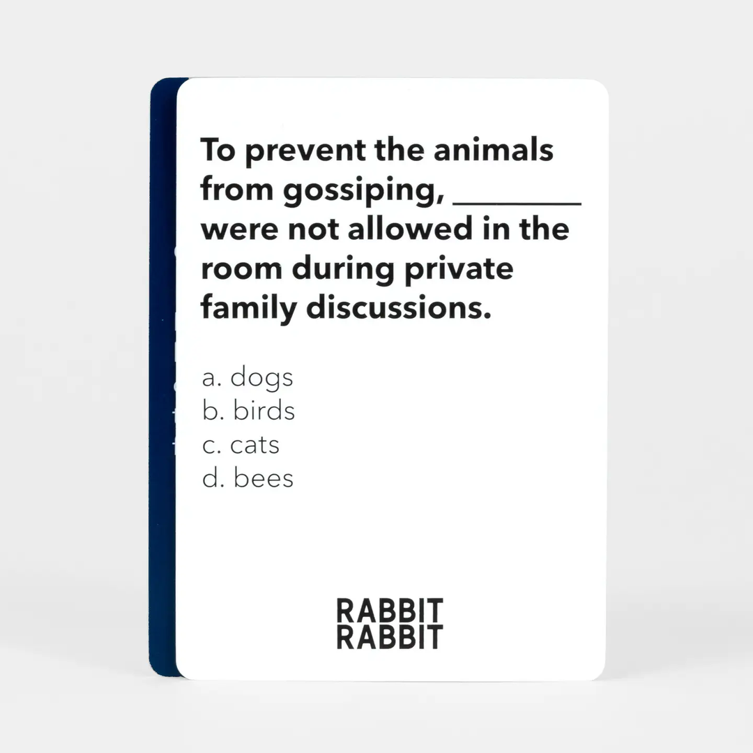 Rabbit Rabbit Card Game