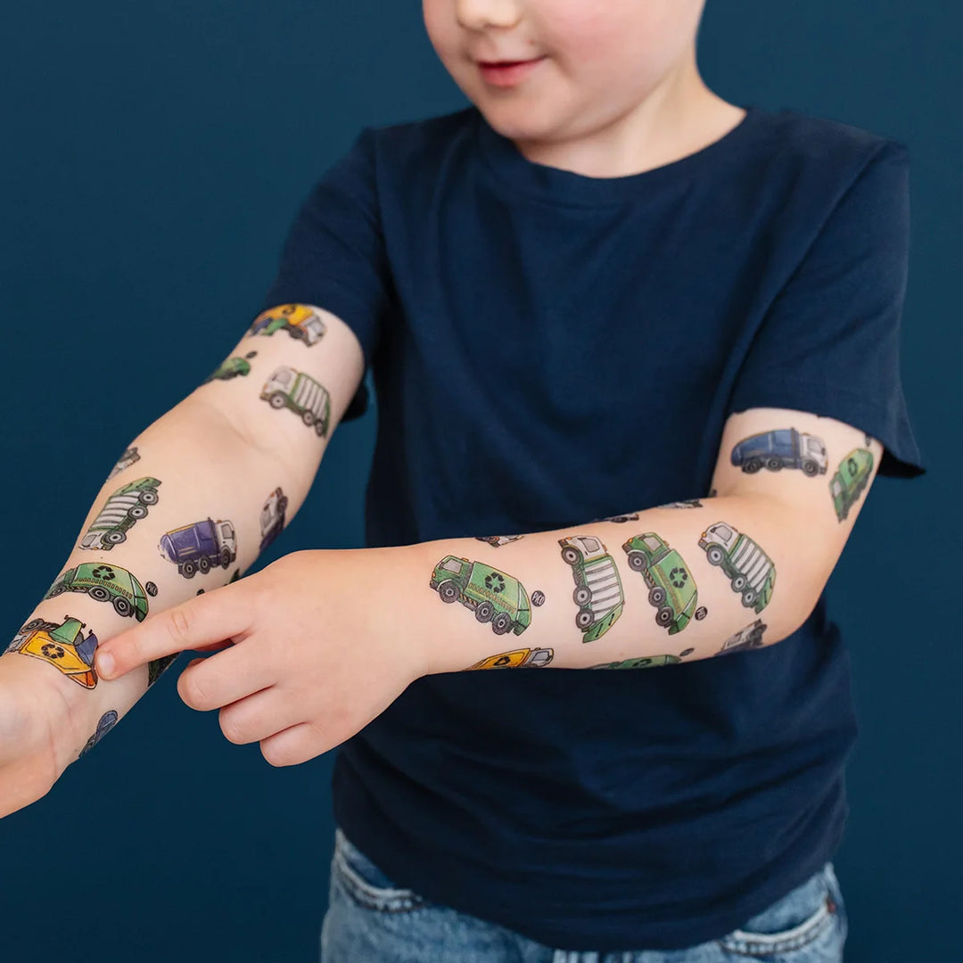 Garbage Truck Temporary Tattoos