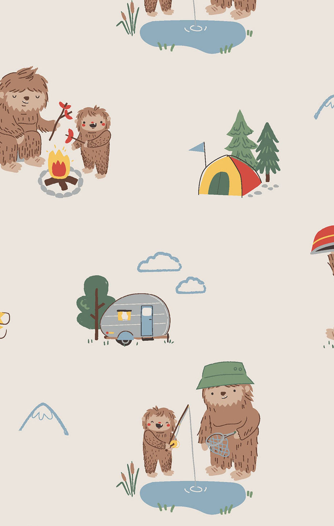 Bigfoot Camping Bamboo Swaddle Blanket