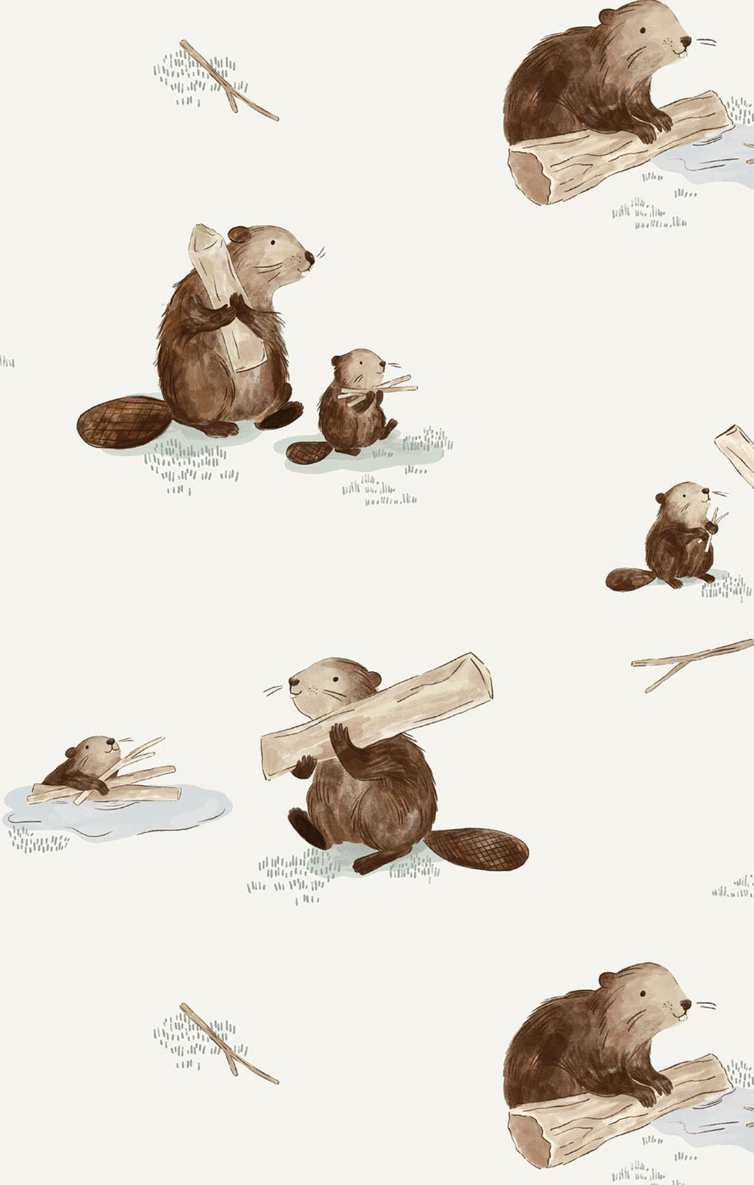 Beavers Bamboo Swaddle Blanket