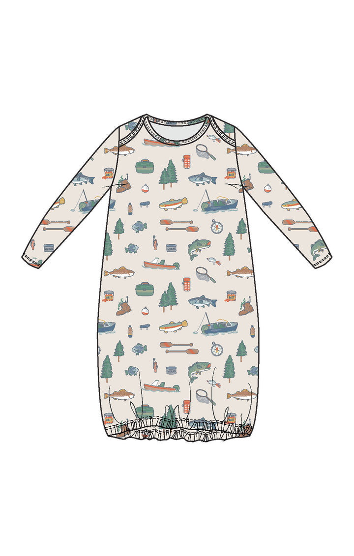 Fishing - Lap Shoulder Gown