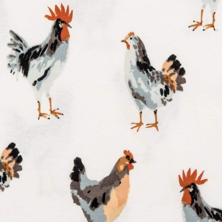 Chicken Organic Zipper Coverall