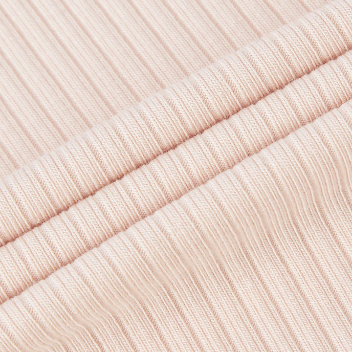 Pink tri-blend one piece bodysuit