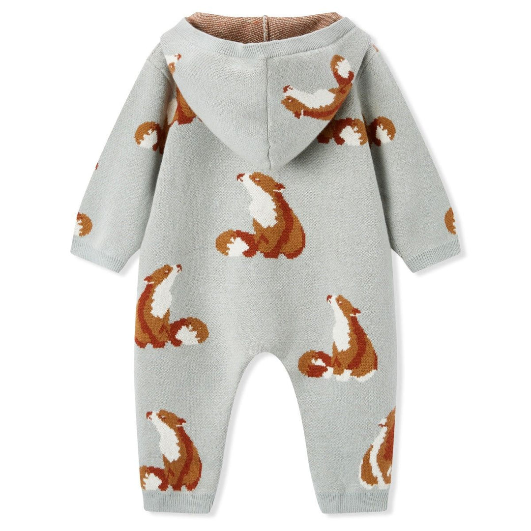 Knit Hooded Jumpsuit