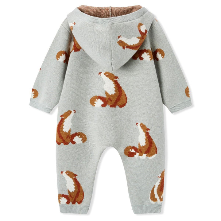 Knit Hooded Jumpsuit
