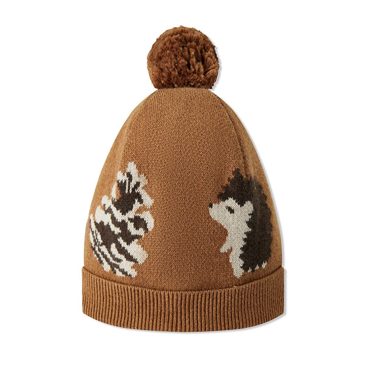 3-5Y Pinecone + Hedgehog Knit Pom Hat
