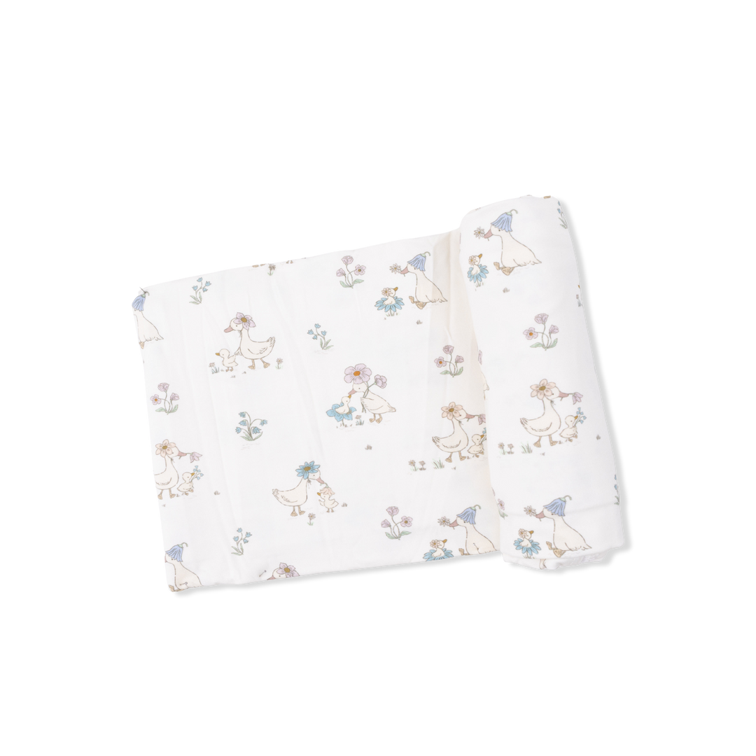 Flower Duckling Swaddle Blanket