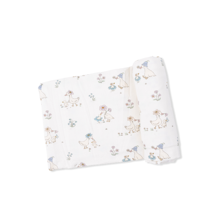 Flower Duckling Swaddle Blanket