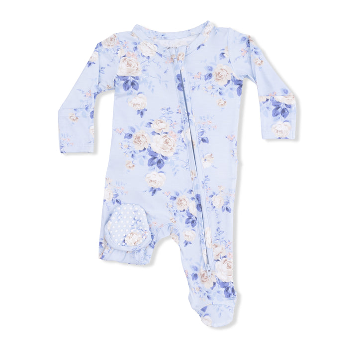 Ashley Rose Ruffle Zip Footie
