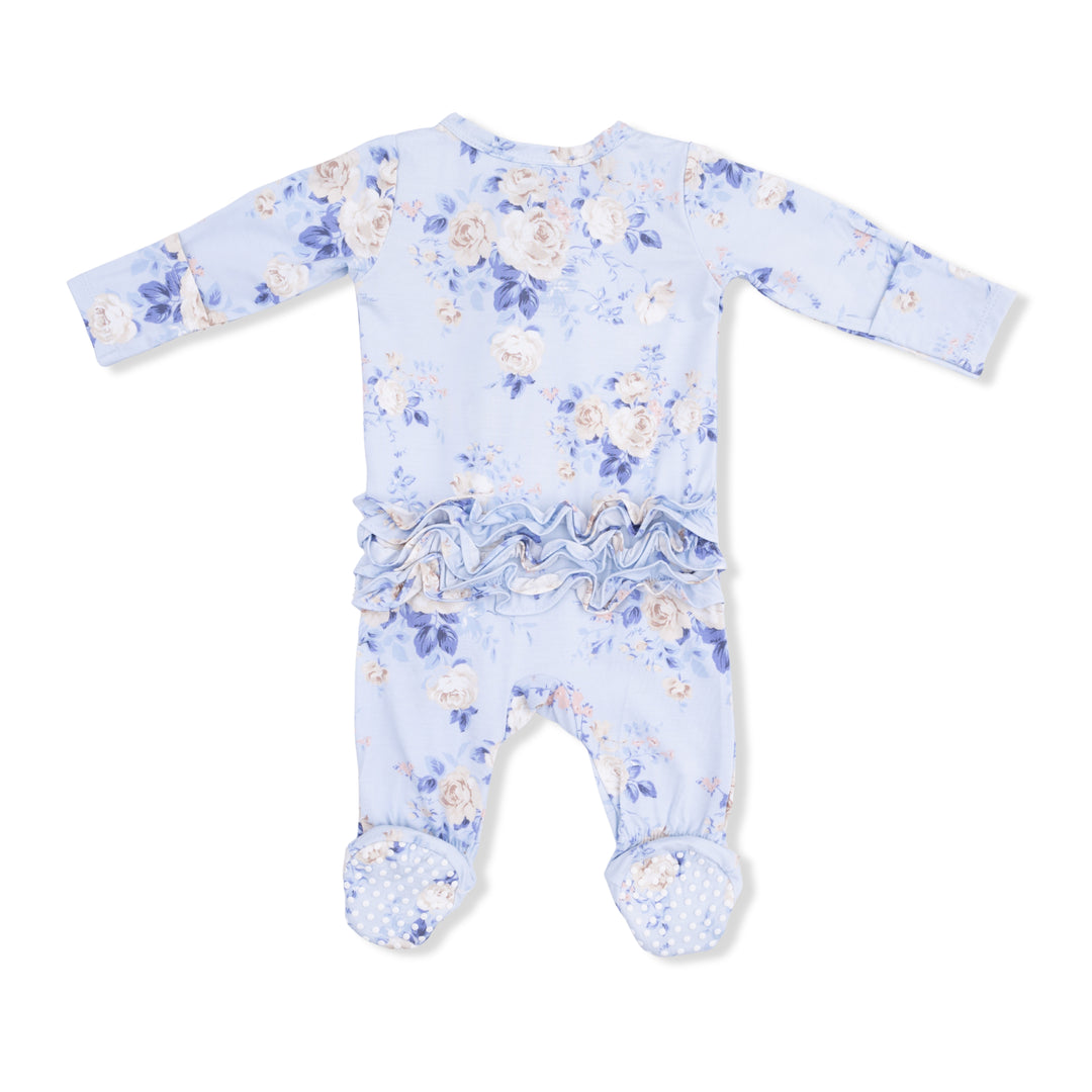 Ashley Rose Ruffle Zip Footie