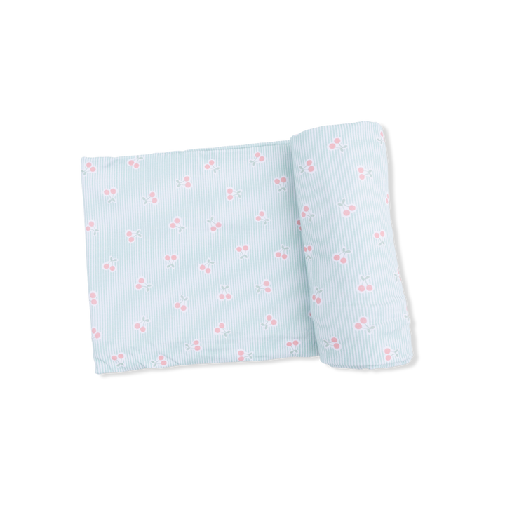 Cherry Bamboo Swaddle Blanket