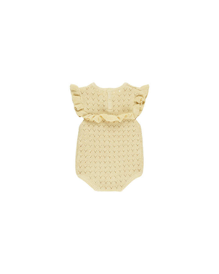 3-6m Yellow Pointelle Romper