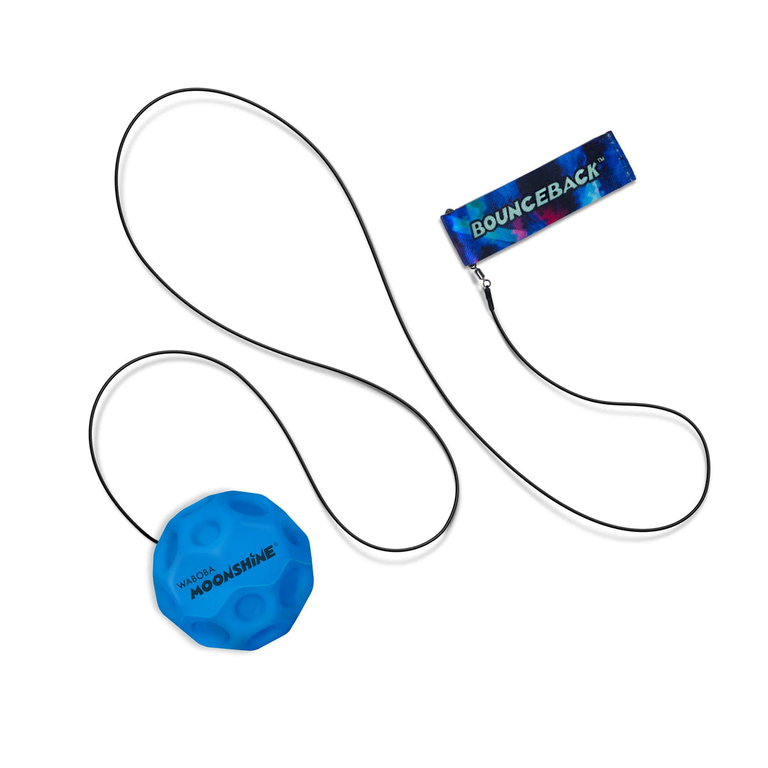 Bounceback LED Moon Ball on a Leash