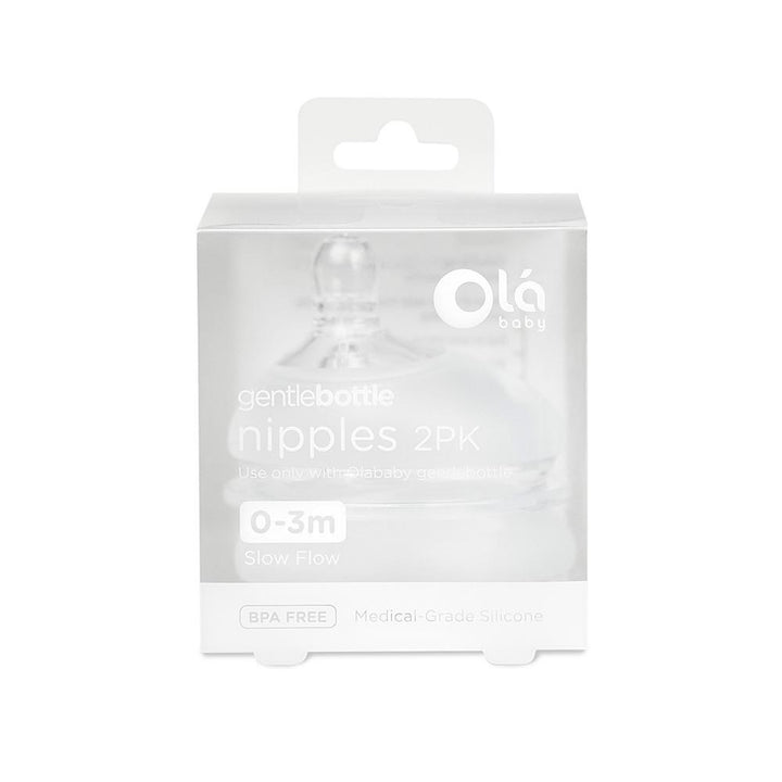 Silicone Replacement Nipple for Gentle Bottle - 2-pack