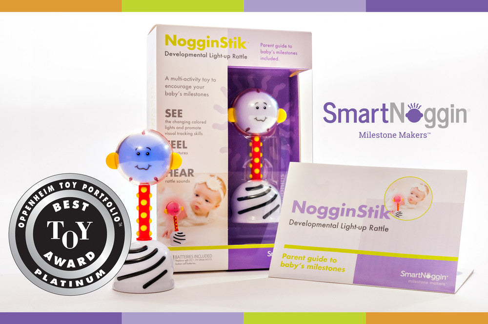 Nogginstik Developmental Light-Up Rattle
