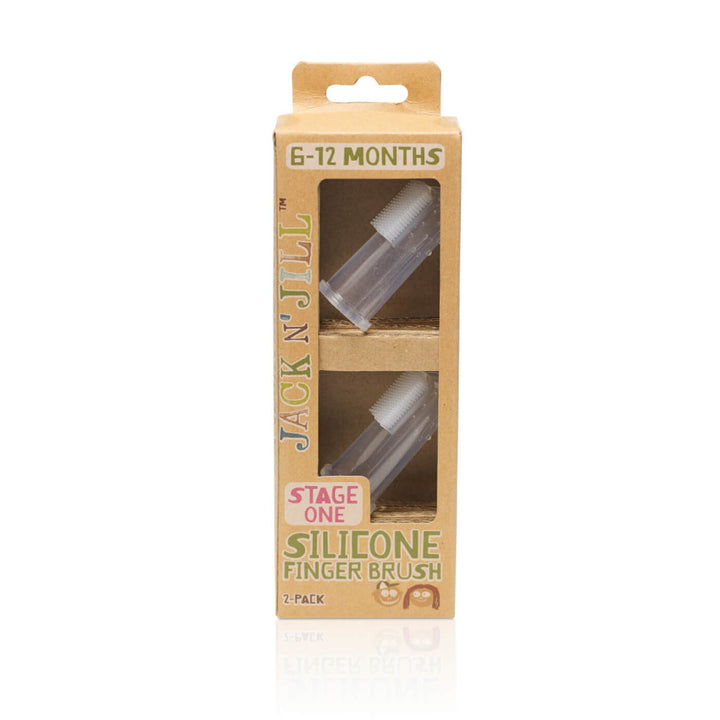 Silicone Finger Brush 2 Pack - Stage 1 (6M - 18M)